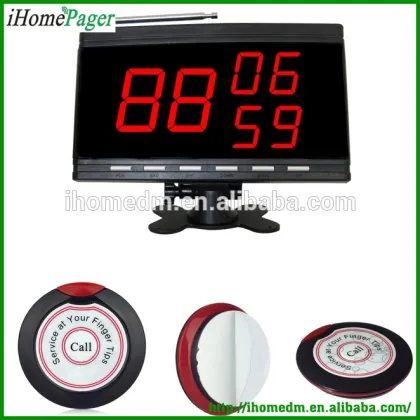 Restaurant slim service desktop buzzer bell