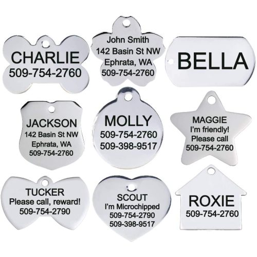 Personalized Stainless Steel Pet ID Dog Tag