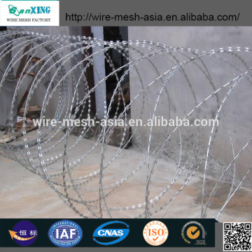 stainless steel hot dip galvanized electro razor barbed wire BTO-12( ISO9001 professional factory)