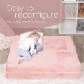 Plush Kids Couch Modular Kids Sofa Folding Mattress