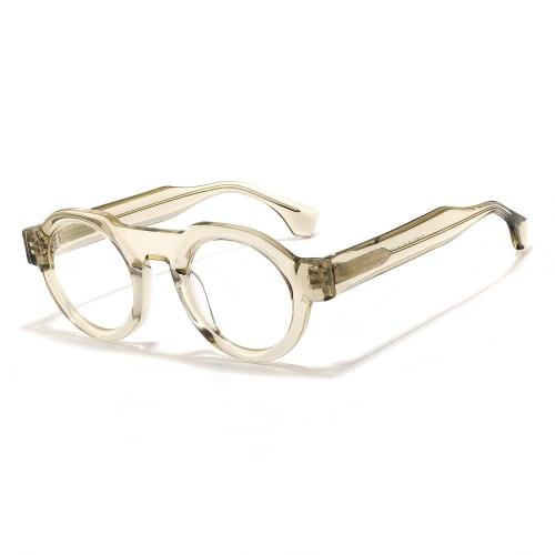Mellume Chunky Crown-Panto Flat-Top Acetate Glasses