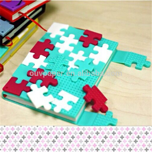 Custom silicone cover puzzle notebook