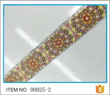 Μεγάλο Promotiom σίδερο σε κρύσταλλο Rhinestone Beaded Περικοπή για φόρεμα