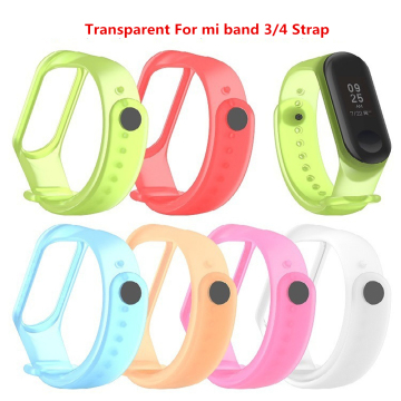 Candy Colors Silicone Watchband voor MI Band 3/4 vervanging
