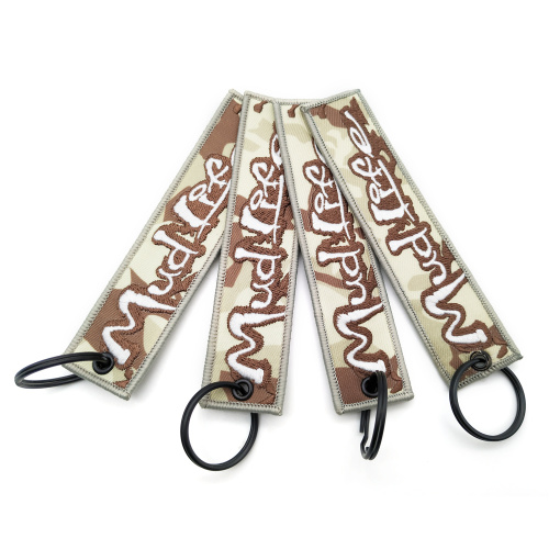Flight Motorcycle Custom embroidered Letter Tag Key Ring