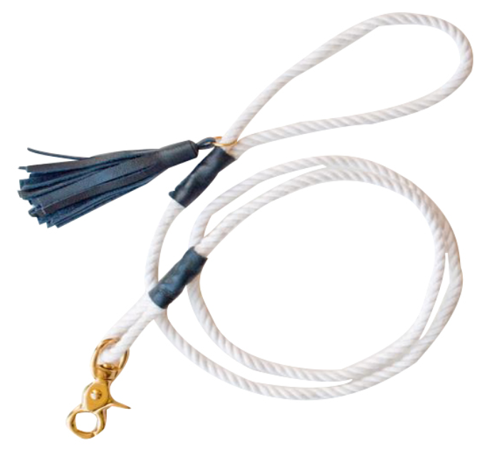 White Cotton Rope Dog Leashes