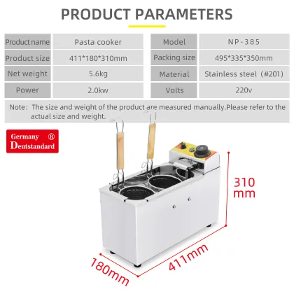 Commercial machine 2 Baskets Noodle Cooking Machine