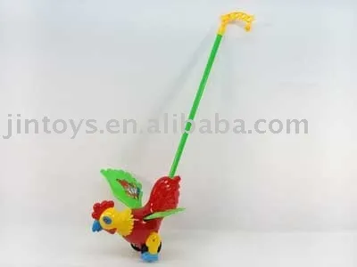 Plastic Animal Toy, Push Rooster