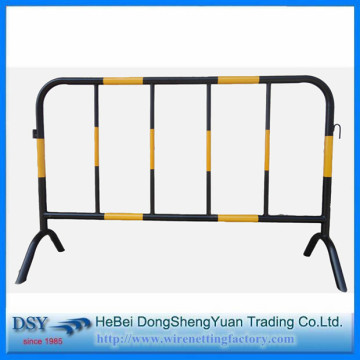 Pvc Yellow&Black Color Coated Movable Temporary Fence