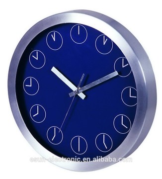 Sweep movement photo frame clock metal wall Clock promotional gift