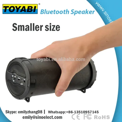 2016 Wireless portable rohs bluetooth speaker with treble bass