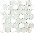 mosaico de mármol hexagonal