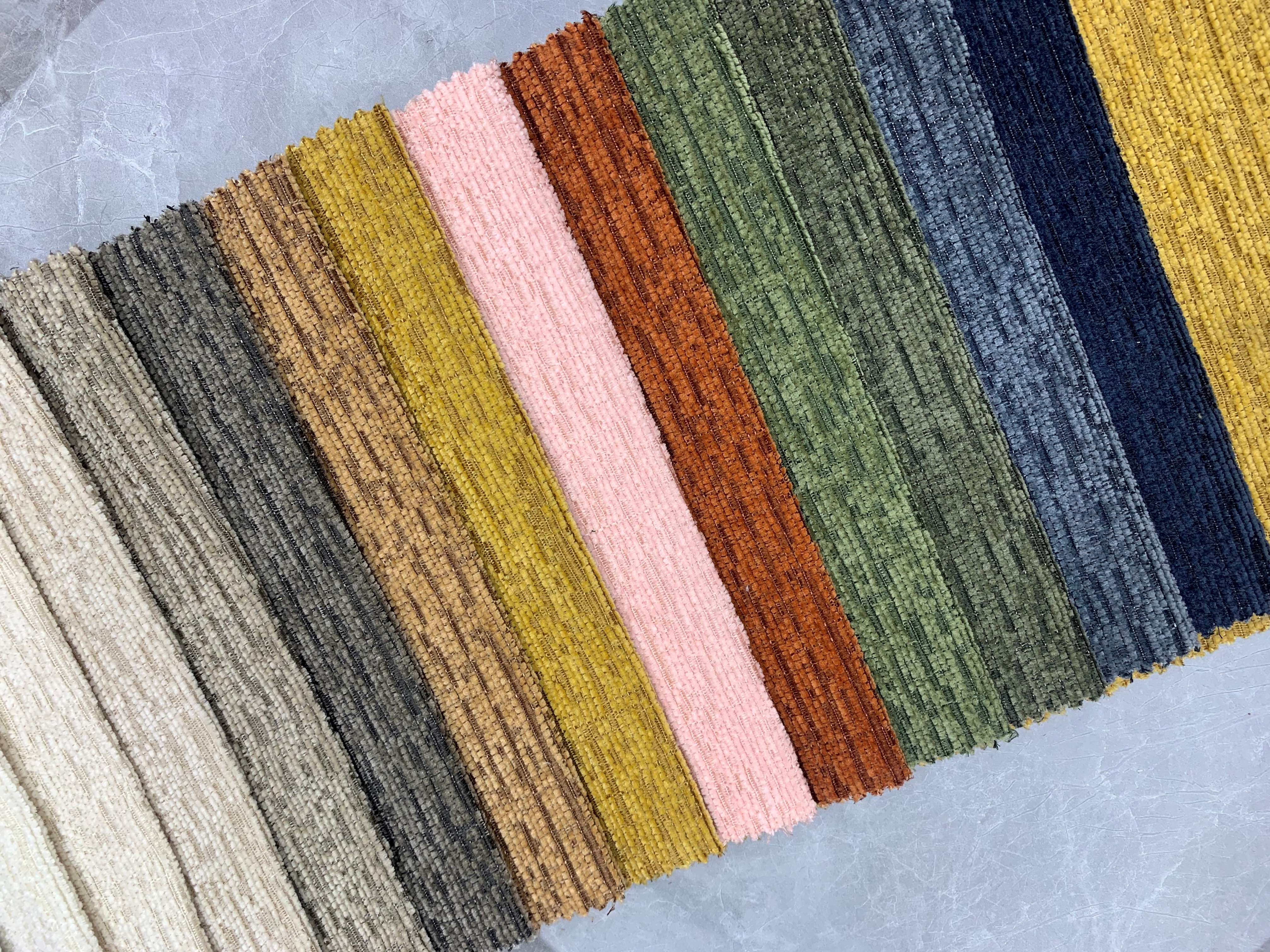 Simple Striped Chenille Fabric