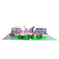 Tarjeta de juego de fútbol emergente 3D