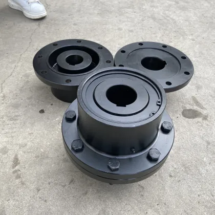 Curved Tooth Spline Steel Motor Shaft GIICL Coupling with Rexnord Sleeve and Elastomer Drum