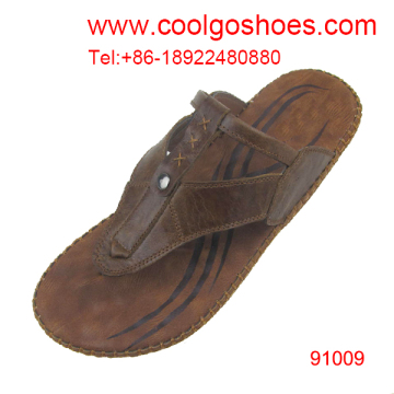 aliexpress mens fashionable genuine leather sandal
