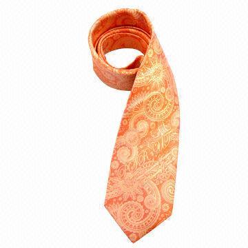 Silk jacquard neck tie, customized designs and logos are accepted