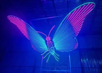 Illuminated Butterfly Swing: Large Removable Wings Holiday Decorations