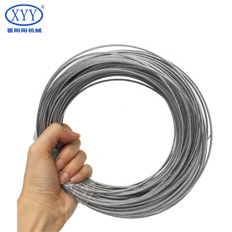 304 Stainless Steel Bright Single Wire Rope 0.6mm Diameter Galvanized 316L Steel Grade Welding Service Model Number 4mm ANSI