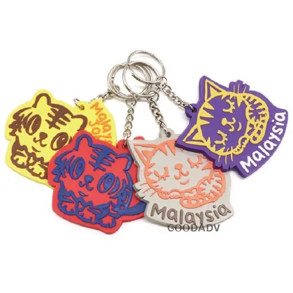 Custom 2D/3D Soft PVC Rubber Key Chains