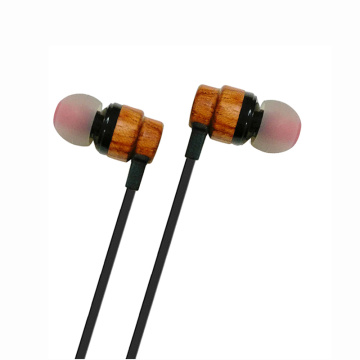 Bamboo Wireless Earphones Earbuds Stereo Wooden Headphones