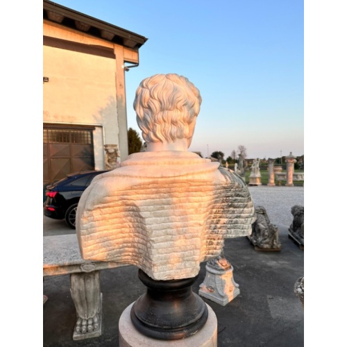 Exquisitely Sculpted Marble Classical Male Bust​