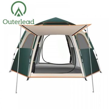 3-4 man waterdichte dubbele laag Quick Pitch Tent