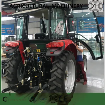 Red Agricultural Machinery 90HP Farm Tractor