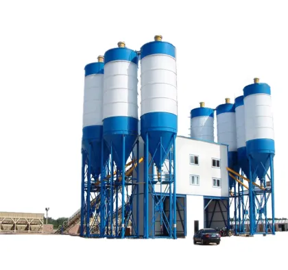 Durable Quality HZS120 Modular Mixed Readymix Concrete Mixing Plant in Russia