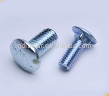 4.6 round head mushroom head M16*35mm M16 *45 hot dip galvanized e.g carriage bolt