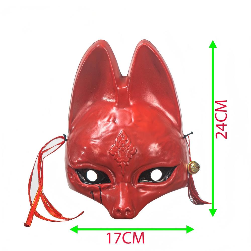 Half Face Fox PVC Plastic Mask