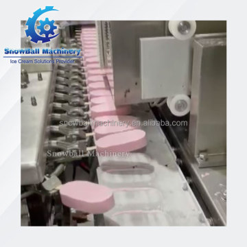 Peralatan tanaman es krim otomatis: ekstrusi bar, sandwich, bon bon, bola, mesin extruder kerucut