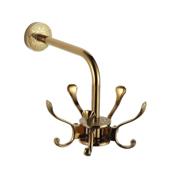 Zinc Alloy Multi-Head Rotatable Bathroom Wall Hook