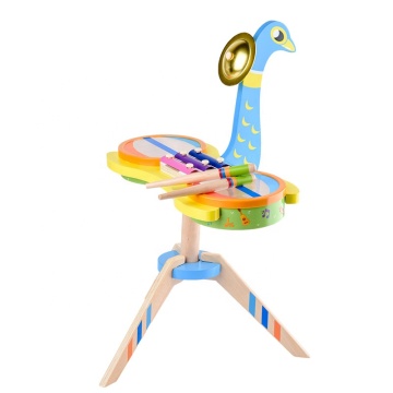 New 2023 Children's Wooden Shelf Drum: An Early Educational Musical Learning Toy for Kids
