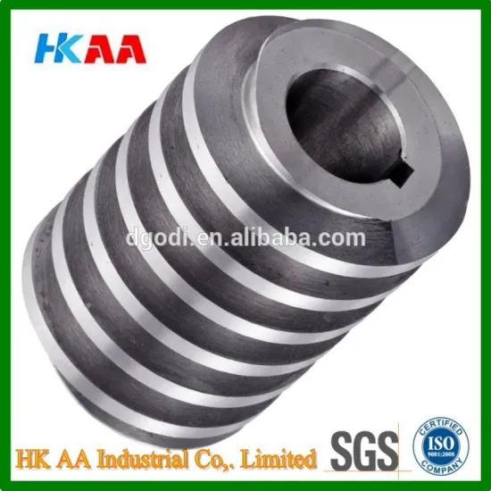 High precision brass worm gear for servo motor, 14.5 Degree Pressure Angle