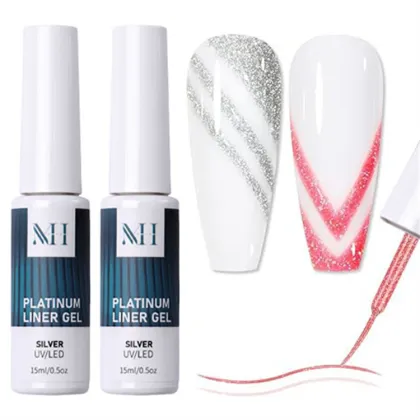 Colorful Reflective Platinum Diamond Gel Polish for Nail Art