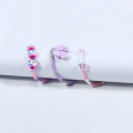 12x14mm lila Bogenmädchenarmband 3-teiliges Set