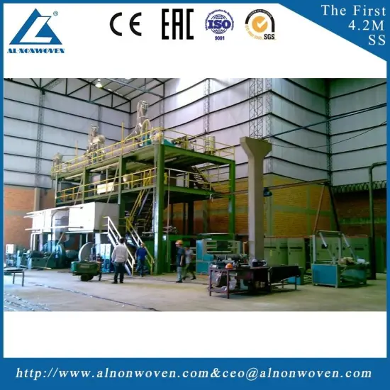 High speed AL-1600 SS 1600mm pp non woven fabric making machine for wholesales