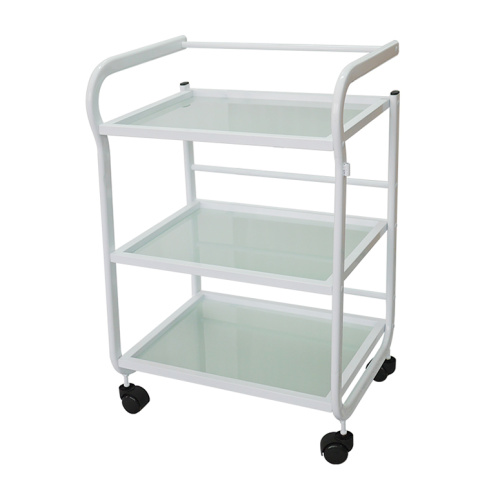 Rolling Salon Station Trolley Glass