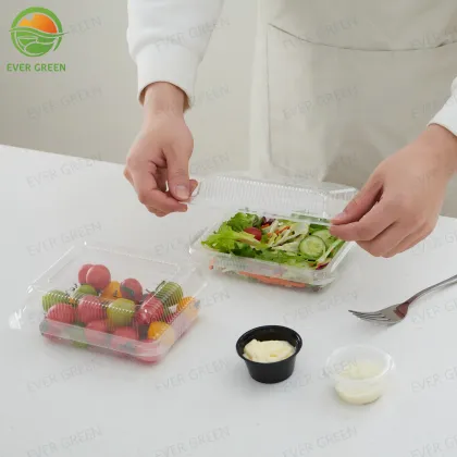 Disposable Plastic Takeaway Pastry Snack Packaging Box
