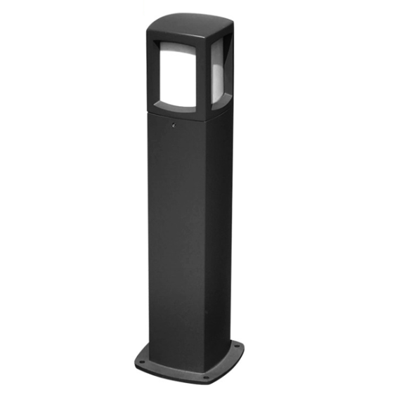 Black E27 Bulb Bollard Path Light