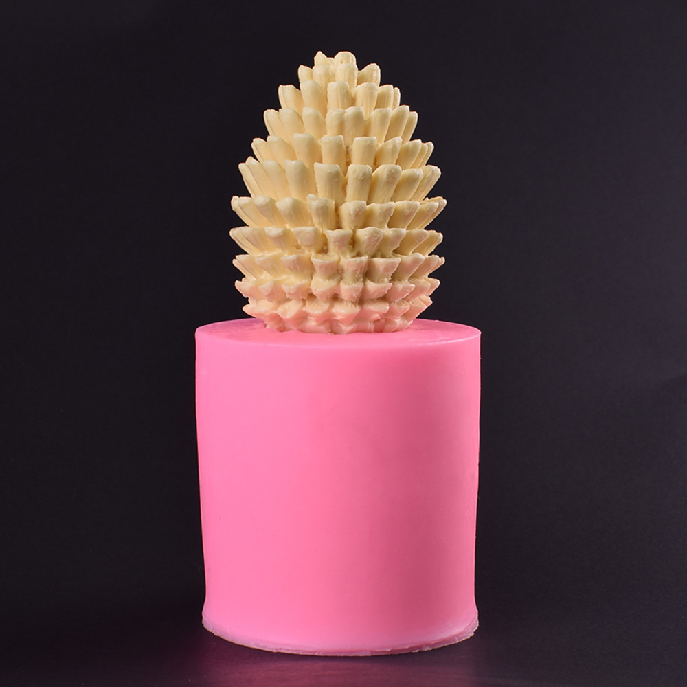 Pine Cones Shape Silicone Mould DIY Aromatherapy Plaster Candle 3D Silicone Mold Clay Crafts Silicone Fondant Cake Decoration