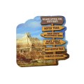 Custom 3D Wooden Country Souvenirs Promotional Fridge Magnets for Tourists Supplies