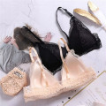 Sexy Backless Lace Bralette Wireless Front Closure Bra Adjusted Push Up Bras for Women Brassiere Comfort Lingerie Underwear