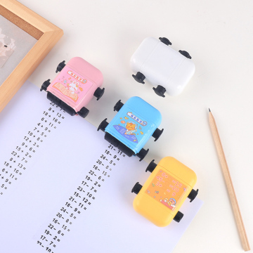 Custom Two-Heads Learning Roller Stamp for Teaching Subtraction, 3 Inch, Self-Inking Maths Stamp