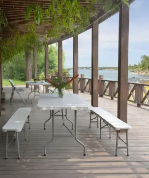 Plastic Folding table rectangle  for events