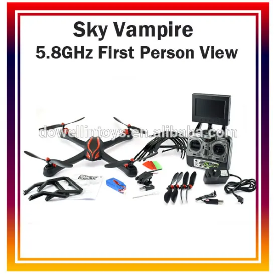 china toy factory FPV Quadcopter Remote Controlled Quadcopter with 5.8GHz First Person View