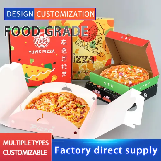 Single layer pizza lunch box