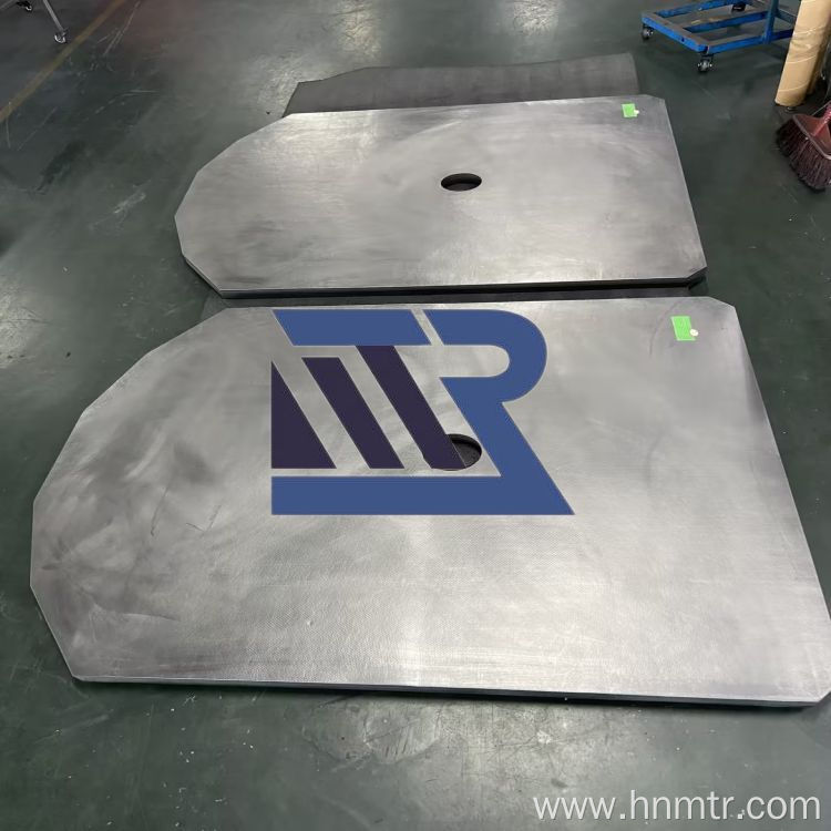 Shaped perforated carbon fiber hard felt board