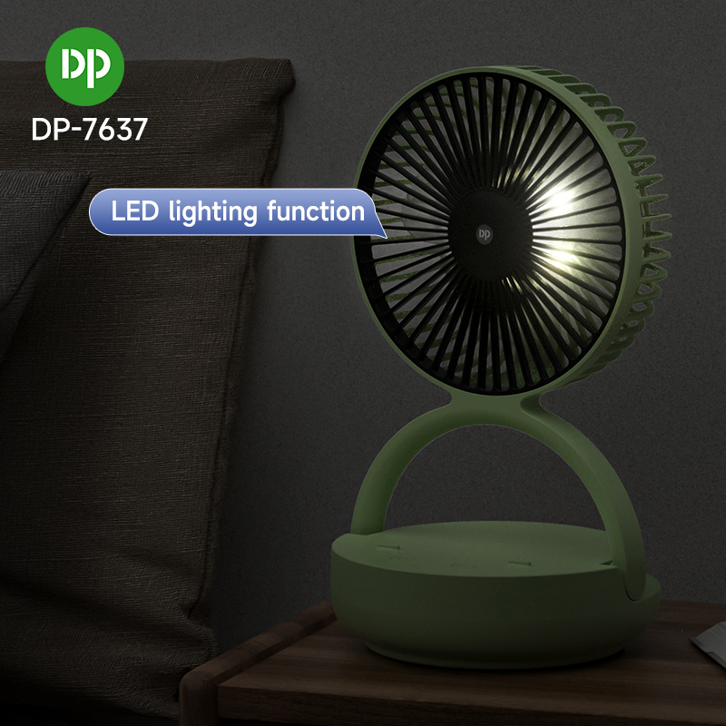 Rotating Folding Portable Mini Table Desk Rechargeable Fan